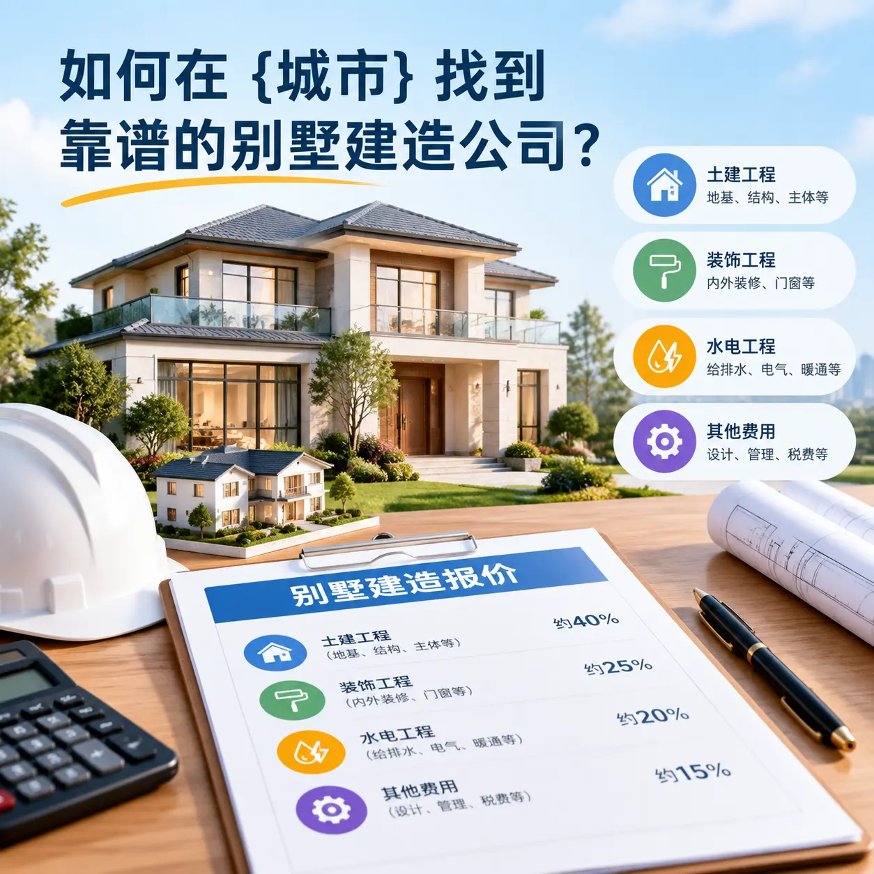 如何在 三都 找到靠谱的别墅建造公司？