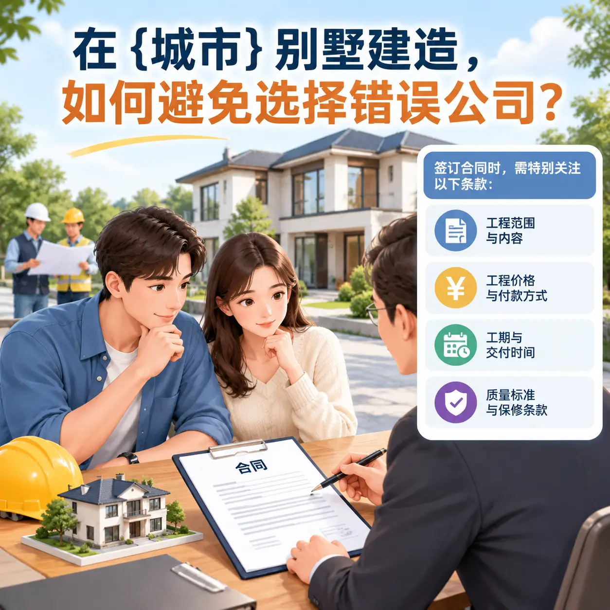 在 三都 别墅建造,如何避免选择错误公司?