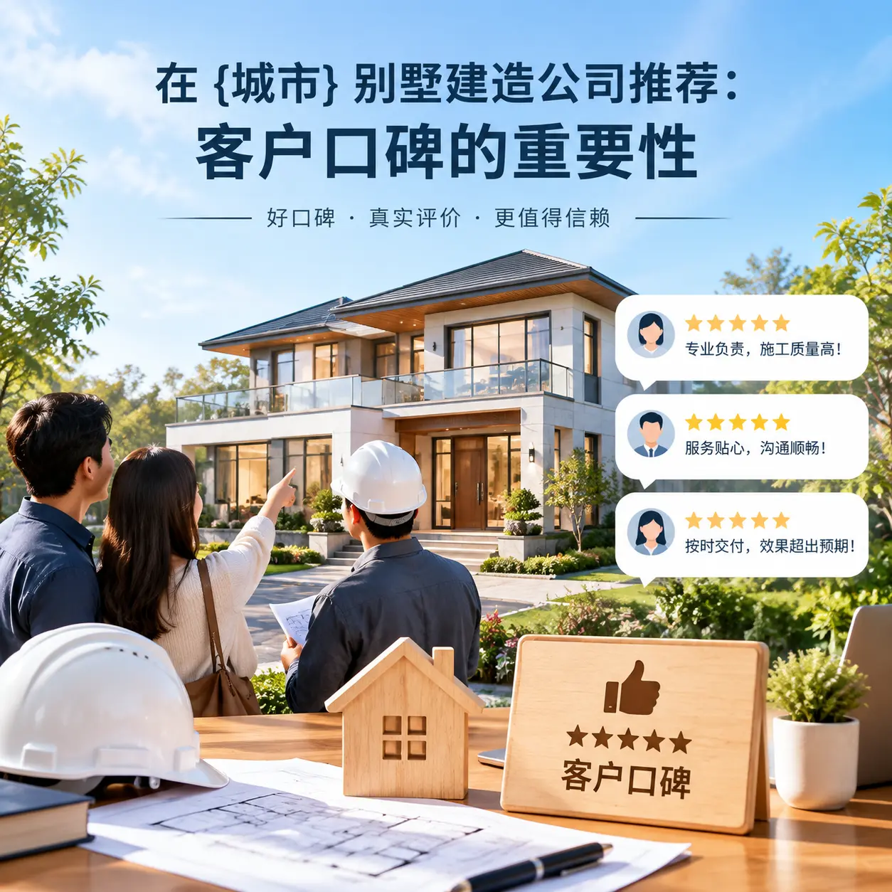 在 三都 别墅建造公司推荐：客户口碑的重要性
